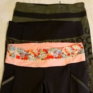 3 leggings size 8 lululemon